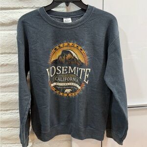 Gildan Dark Gray Yosemite Women's Crewneck Sweater